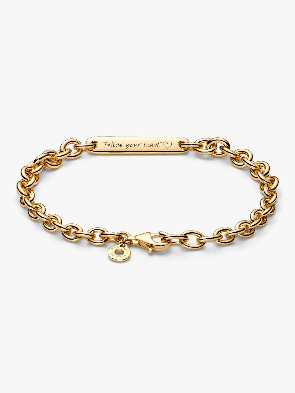 Engravable Bar Link Bracelet