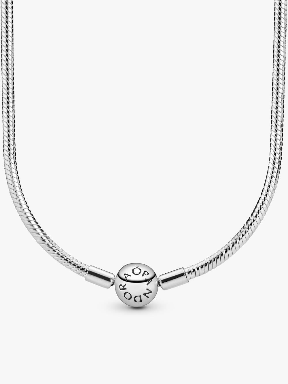 Pandora Moments Heart Clasp Snake Chain Necklace