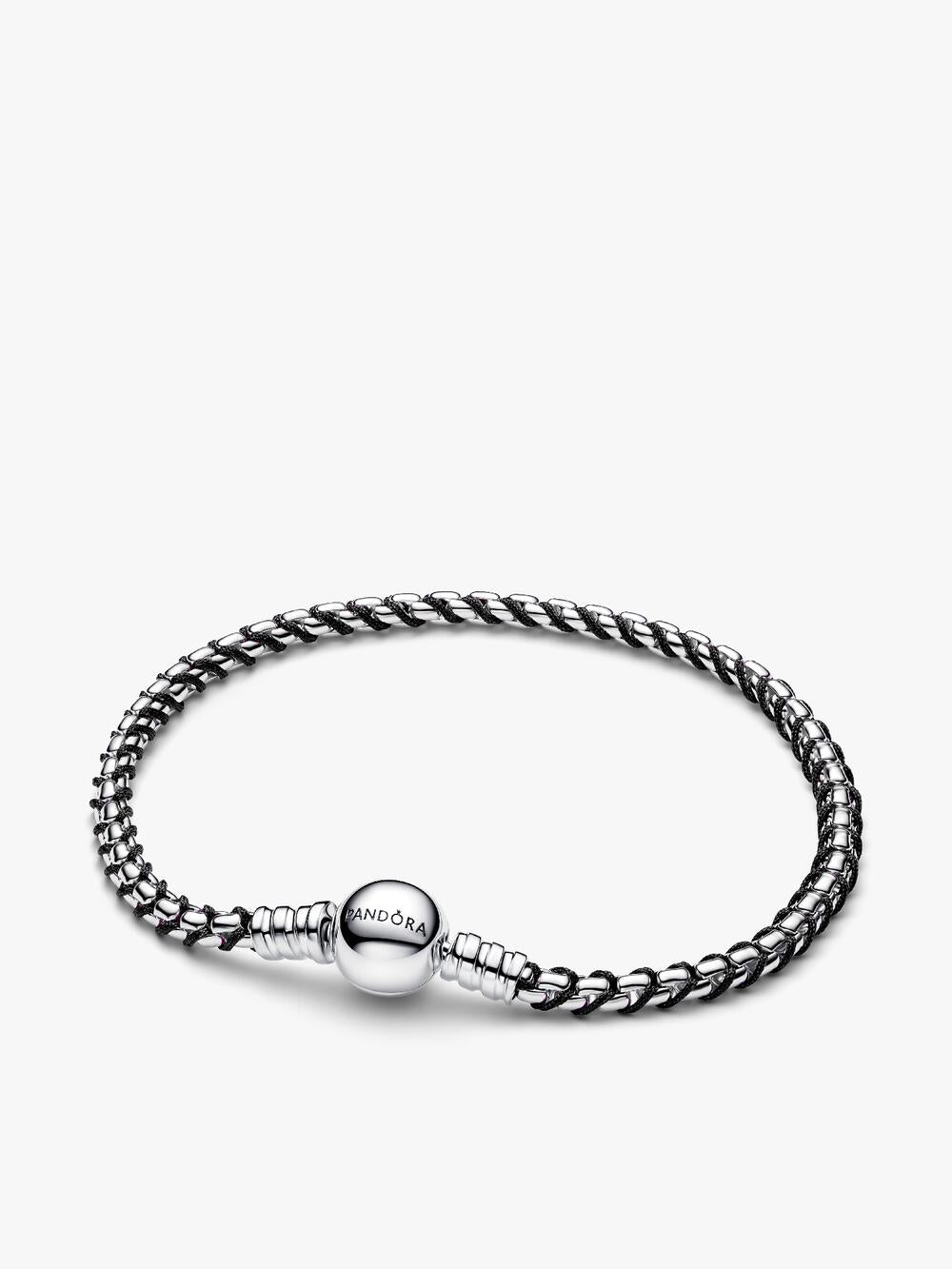 Pandora Moments Asymmetric Star T-bar Snake Chain Bracelet