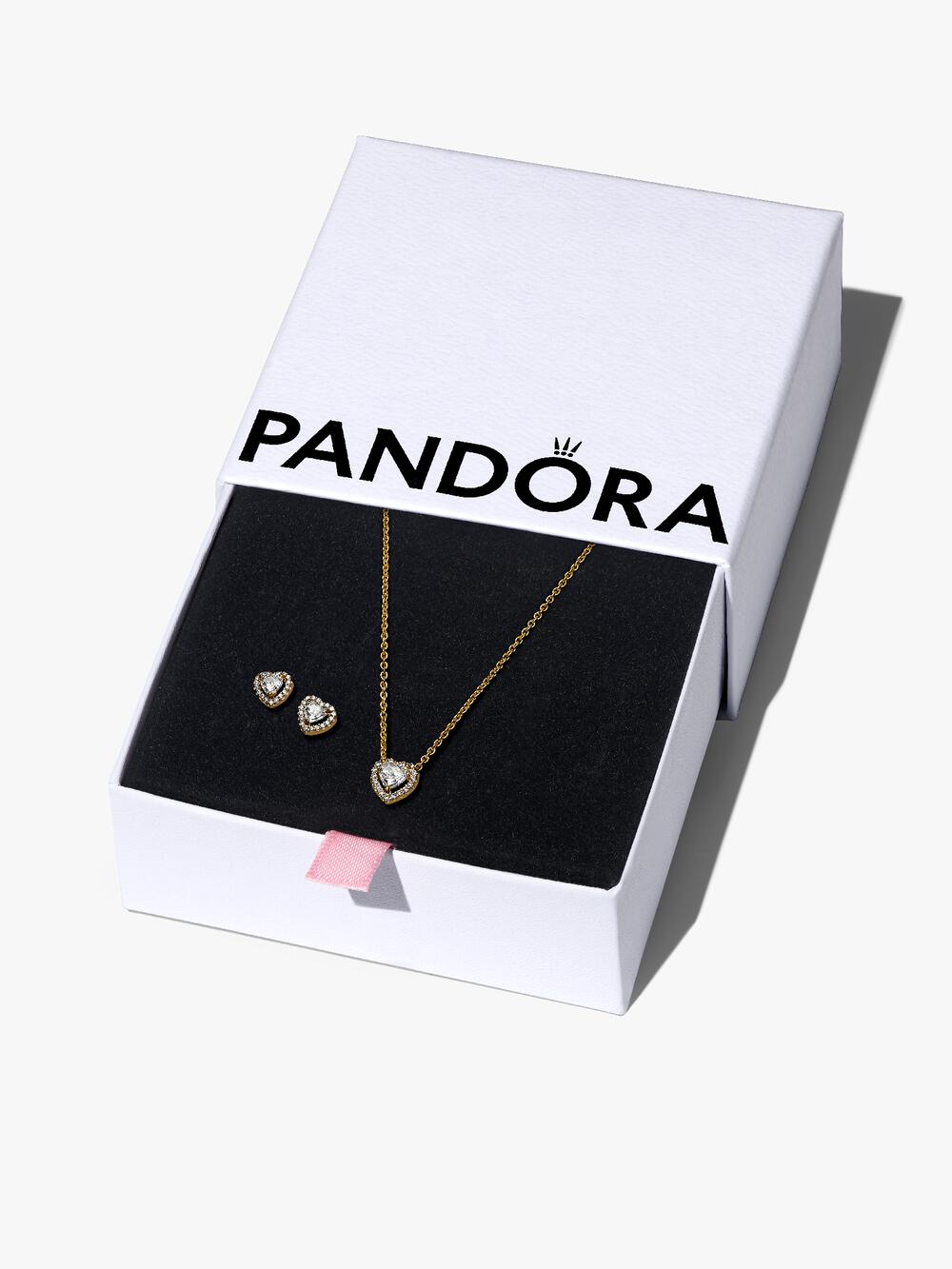 Sparkling Infinity Heart Collier Necklace