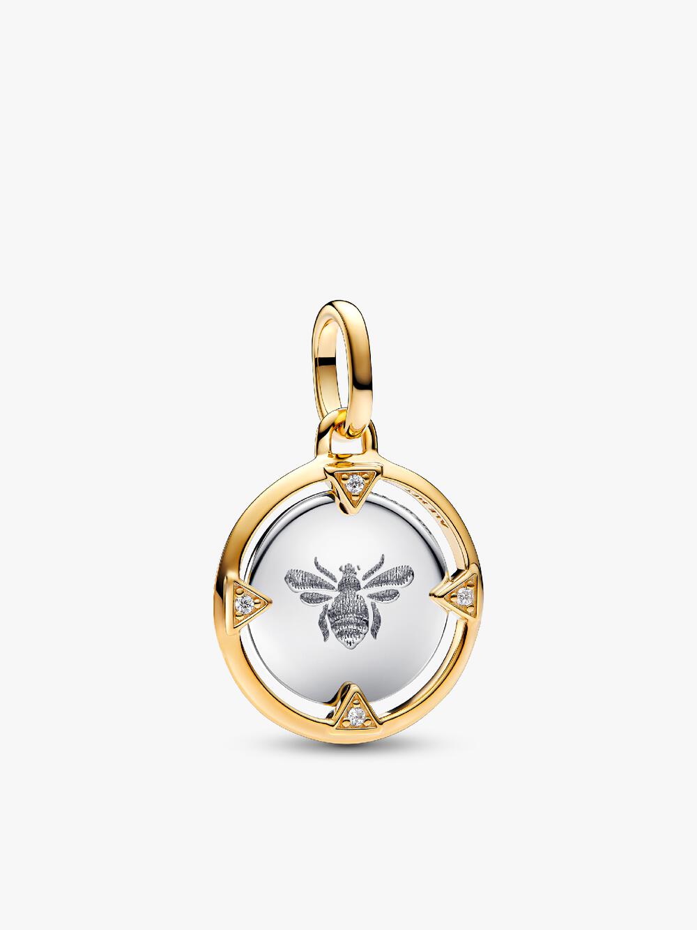Pandora Moments Heart Closure Snake Chain Bracelet