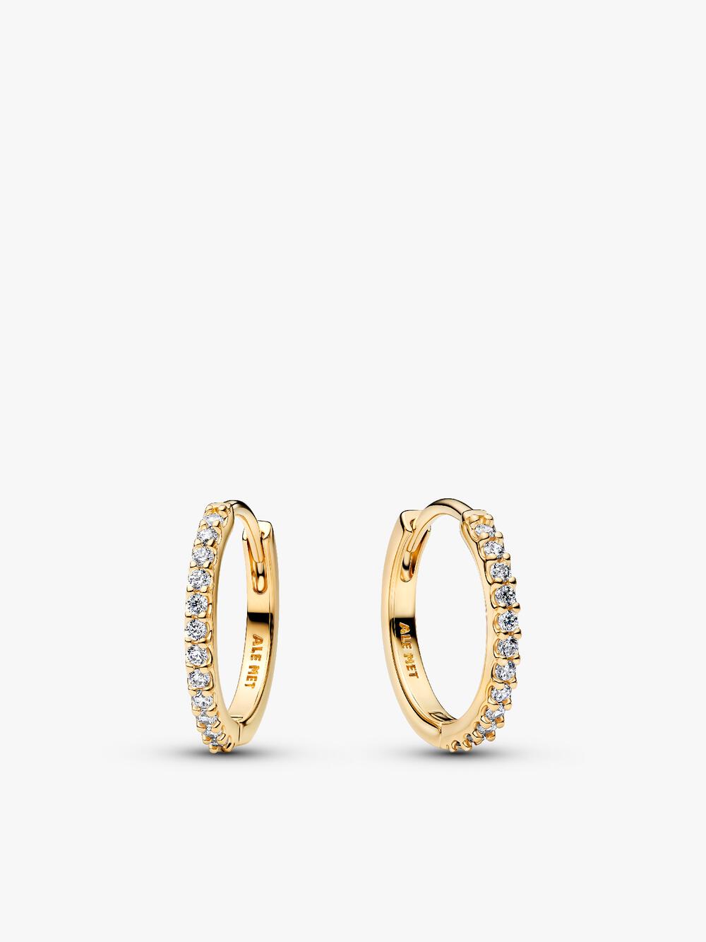 Sparkling Huggie Hoop Earrings