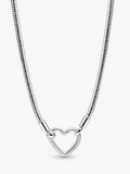 Heart Closure Snake Chain Necklace