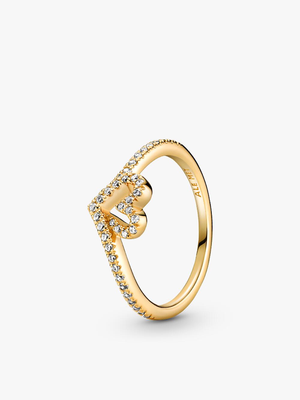 Engravable Heart Halo Ring