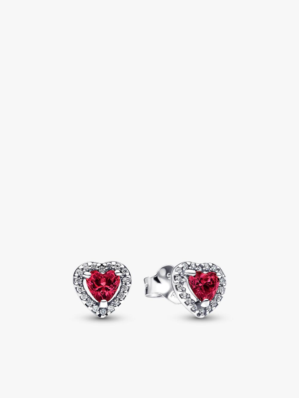 Elevated Heart Stud Earrings